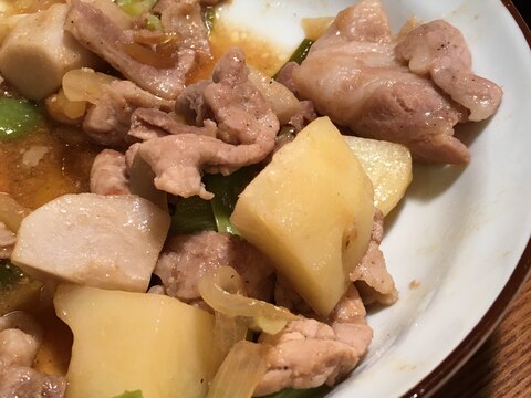 豚肉とジャガイモの甘辛煮